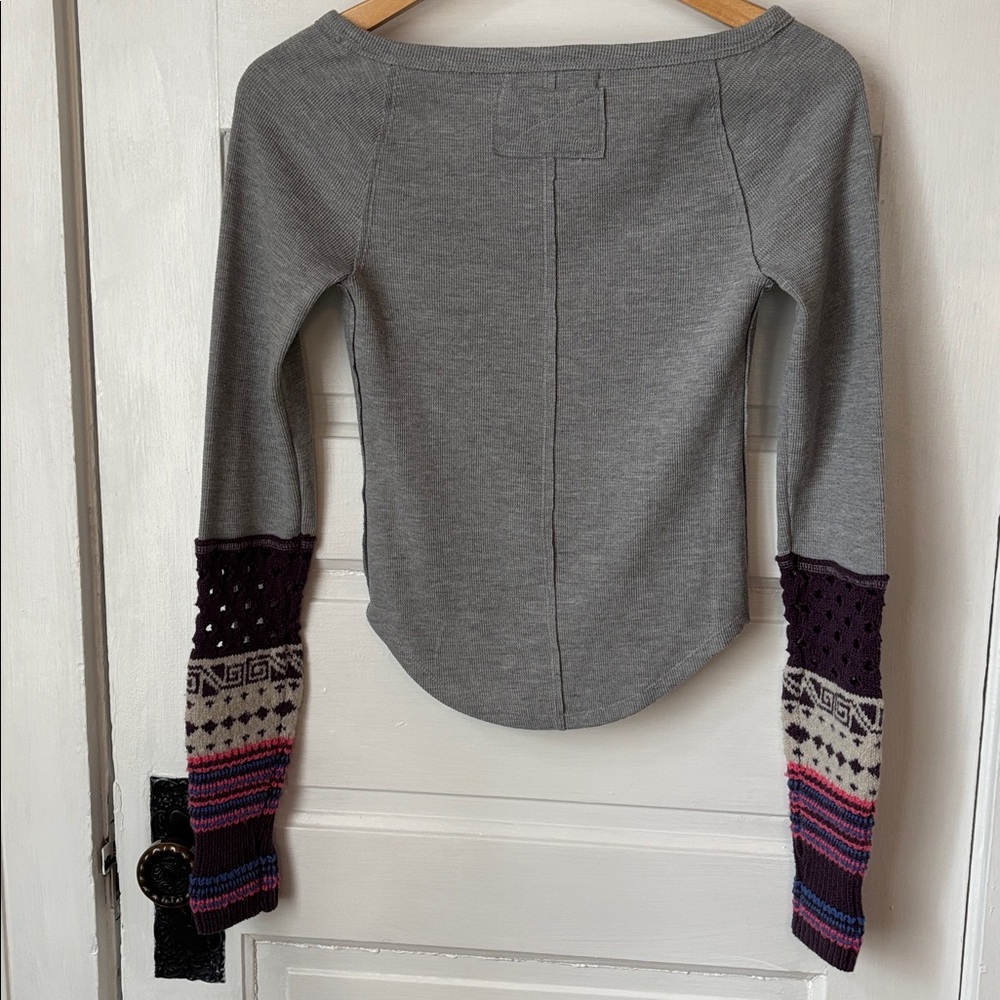 WE THE FREE BY FREE PEOPLE COZY CRAFT CUFF LONG SLEEVE THERMAL TOP - Picture 7 of 13